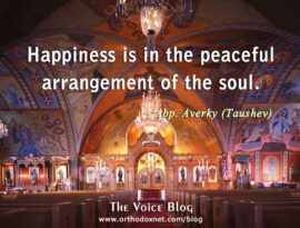 Happiness is in the Peaceful Arrangement of the Soul
